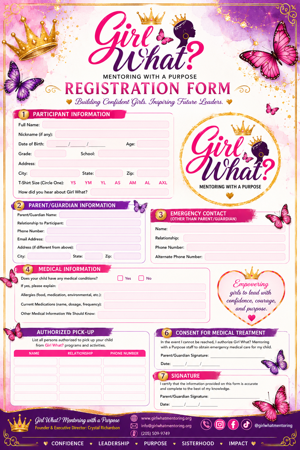 Registration Form preview